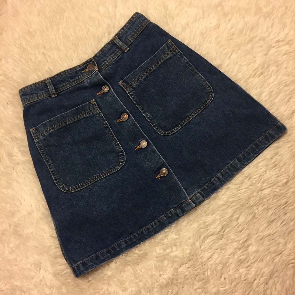 Zara A-line Denim Skirt